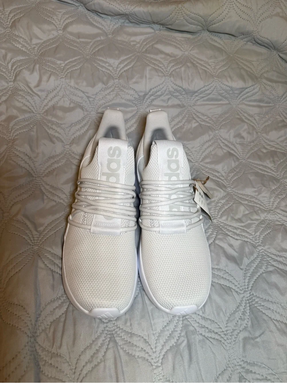 Adidas Lite Racer Adapt 7.0 Cloudfoam Triple White NWT Size 10